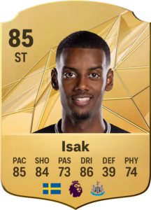 Alexander Isak EA SPORTS FC 25 Player Ratings